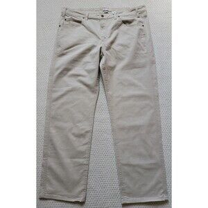 RM Williams Cotton Stretch Twill cream beige jeans 42x32 Made in Australia EUC